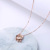 Manhuini Fu Character Longevity Lock Titanium Steel Short Necklace Female Korean Graceful and Fashionable Good Luck Clavicle Chain Accessories Trendy Female