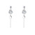 Manhuini Long Earth Instrument Earrings Women 925 Silver Pin Eardrops Korean Elegant and Simple Earrings Eardrops Stud Earrings