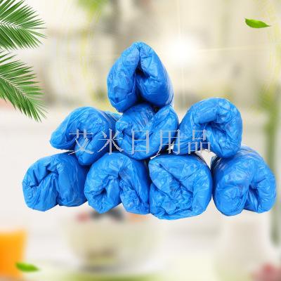 Plastic shoe cover daily household waterproof household shoe cover disposable plastic PE shoe cover 100 pieces