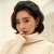 925 Silver Pin Earrings Korean Style Trendy Earrings Square Autumn/Winter Earrings All-Match Earrings Elegant Mid-Length Women Wholesale