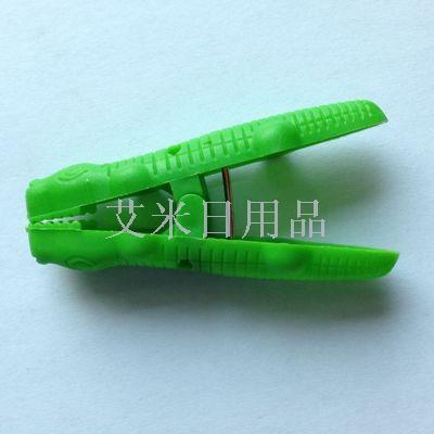 Rjc-c016 plastic clothespin clothes-drying alligator clip wholesale strong windproof clip underwear and socks clothespin