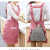 New Korean Style Fashion Double-Layer Antifouling Oil-Resistant Apron Kitchen Cooking Apron Cute Princess Overclothes Household Work Clothes