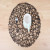 Handmade Woven Foreign Trade New Wooden Paddle Paper Double Layer Light Color round Mat Environmental Protection Fashionable Appearance Placemat Teacup Mat