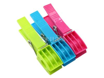 Rjc-c021 20 pieces/plastic clothes clip wholesale strong windproof clip underwear and socks clothespin