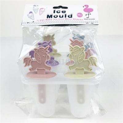 Rx-631-1 pony cartoon ice cream mould 6 ice cream mould homemade ice cream Popsicle mould