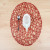 Handmade Woven Foreign Trade New Wooden Paddle Paper Double Layer Light Color round Mat Environmental Protection Fashionable Appearance Placemat Teacup Mat