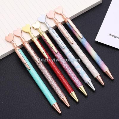 Fashion Love wrapping pen customized LOGO creative Love golden onion leather pen business office students press ball pen