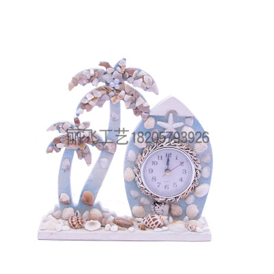 Conch Shell Clock Home Decoration Crafts Mediterranean Home Decoration Creative Ornaments