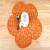 Pure hand-woven environmental-friendly single-ply wood wrest paper plum-shaped table mat tea - cup mat straw rope net pad kindergarten road toys