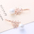Fashion Pearl Earrings Long Zircon Flower Earrings Wholesale Korean Temperament Earrings Wholesale One Piece Dropshipping