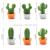 Slingifts 6pcs Succulent Plant Magnet Button Cactus Leaf Fridge Magnet Refrigerator Notice Message Magnets Stickers
