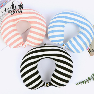 Manufacturers creative slow recovery memory cotton Pillow Portable Office Travel U-shaped pillow Neck Pillow Custom made a replacement