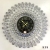 Tianyin Clock Factory Peacock Wall Clock Watch Glass Dial Archaism Silver Bronze Foreign Trade Wholesale Iron Wall Clock