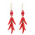 2020 New Trendy Pepper Earrings Korean Earrings Temperament Red Festive Retro National Style Earrings Factory Wholesale