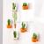Slingifts 6pcs Succulent Plant Magnet Button Cactus Leaf Fridge Magnet Refrigerator Notice Message Magnets Stickers