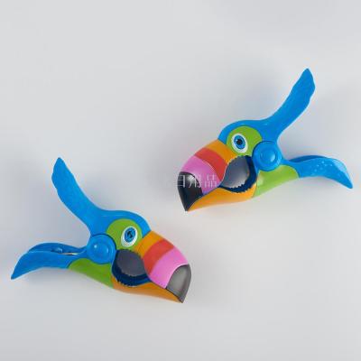 Byt-2716 large mouth fish clip 2 pieces of plastic windproof beach towel clip model beach lounge chair beach clip