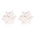 925 Silver Anti-Allergy Cold Style Pearl Stud Earrings Dignified Flowers Internet Celebrity Ins Style Japanese and Korean All-Match Fashion Earrings