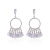 925 Silver Ear Studs Curtain Wind Chimes Crystal Lively Moderate Earrings Korean Silver Shiny Elegant Eardrops Earrings