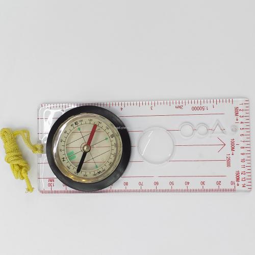 dc45-5d transparent and graduated map outdoor camping compass