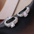 925 Silver Korean Style Ear Clip Graceful and Fashionable Shiny Artificial Zircon Ear Clip Style Earrings Elegant Earrings Factory Wholesale