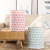 New Fabric Craft Storage Bucket Cotton and Linen Foldable Storage Basket Portable Waterproof Laundry Basket Cartoon Creative Laundry Bucket