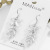 New Summer Willow Leaf Leaf-Shaped Earring Versatile Korean Style Fashion and Trendy Style Simple and Elegant Earrings Internet Celebrity Same Style Wholesale