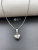 Popular jewelry titanium steel heart necklace three-dimensional glossy heart pendant fashion necklace manufacturers direct sale