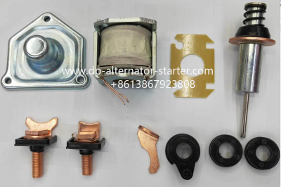 Starter motor contact kit for solenoid