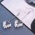 Diamond Exaggerated Korean Style Geometric Earrings Fashionable All-Match Temperamental Long Eardrops Clear Flowers 2020 Simple Earrings