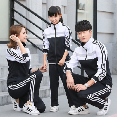 Wholesale sportswear for men spring and autumn new Korean lovers became casual sportswear and women class clothing in costume