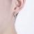 925 Sterling Silver Earrings Men's Personality Little Earrings Ring Buckle Trendy Male Student Earrings Simple Circle Factory Direct Sales