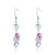 Square Sugar Crystal Earrings Women's Super Shiny Temperament Korean Personalized Ear Studs Sterling Silver Simple All-Match Earrings Girl Ear Rings