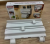 Kitchen paper towel holder cling film holder cutter tin box holder roll paper three-layer shelf multi-functional shelf