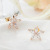 Manhunidorun New Korean Fashion Earrings Clover Pearl Zircon Ear Studs Anti-Allergy Earrings for Women