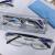 Manufacturer direct sales of hot style floor booth blue reading glasses rimless uv glasses for the elderly