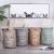 Nordic Instagram Style Fabric Sundries Storage Bucket Aluminum Alloy Handle Laundry Bucket Creative Foldable Eva Laundry Basket