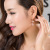 Korean Style Elegant Earrings Fashionable Fresh and Tender Flower Long Earrings Personality Women's Jewelry Anti-Allergy Earrings