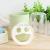 Smiley face toothbrush cup holder set
