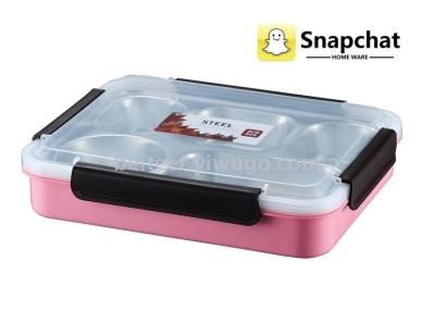 Heat preservation seal with lid bento box snack plate