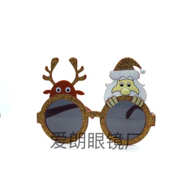 Christmas decorations new Christmas plastic glasses party decorations antler glasses