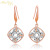 Factory Direct Sales Wholesale Manhuini Earrings Elegant Women's Korean-Style Rhinestone-Encrusted Swarovski Sweet Earrings Anti-Allergy Earrings