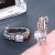 925 Silver Korean Style Ear Clip Graceful and Fashionable Shiny Artificial Zircon Ear Clip Style Earrings Elegant Earrings Factory Wholesale