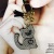 Whisker cat matching colour hydrant/leering cat matching colour hydrant key chain pendant