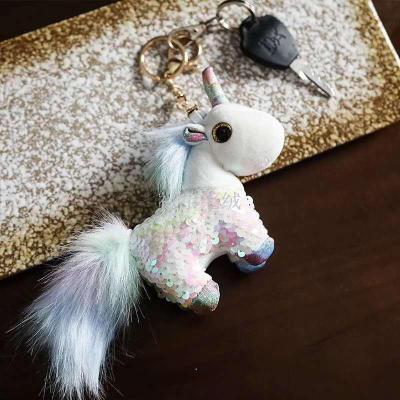 The Sequined pendant colored unicorn