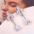 925 Silver Needle Water Drop Claw Stud Earrings Japanese Korean Temperament New Sweet Girl Simple Cute Earrings Wholesale