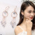 Women's Japanese and Korean-Style Earrings Long Earrings Crystal Zircon Tassel Earrings Personalized All-Match Factory Wholesale