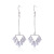 Diamond Exaggerated Korean Style Geometric Earrings Fashionable All-Match Temperamental Long Eardrops Clear Flowers 2020 Simple Earrings