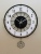 Nordic creative swing wall clock sitting room silent clock wooden wall table modern simple household wall decoration wall clock