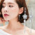 Face Slimming Suitable for round Face Earrings Korean Style Graceful and Fashionable Elegant Elegant Long Elegant Plum Earrings