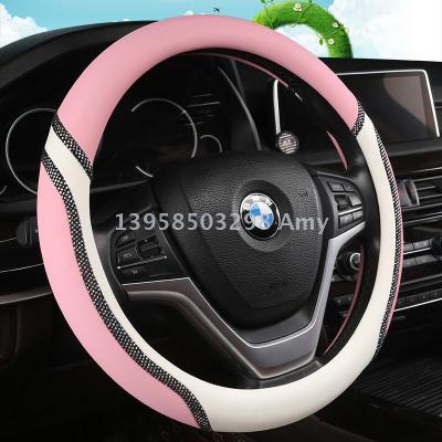 New cute lady stick drilling steering wheel cover auto supplies wholesale